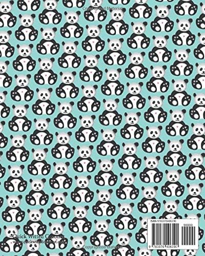 Panda Notebook - Ruled Pages - 8x10 - Premium (Sea Green) - Image 3