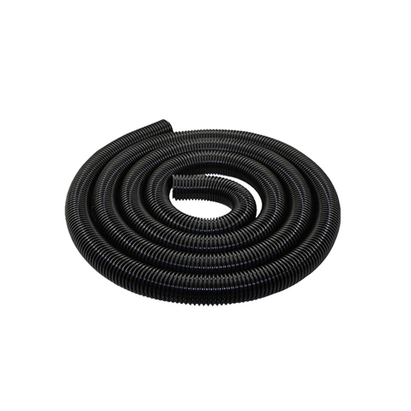 Vacuum Cleaner Thread Hose Inner 35mm/Outer 42mm Bellows Straws Durable Flexible Soft Pipe Replacement Vacuum Cleaner Tube Black(Black-6m (35mm))