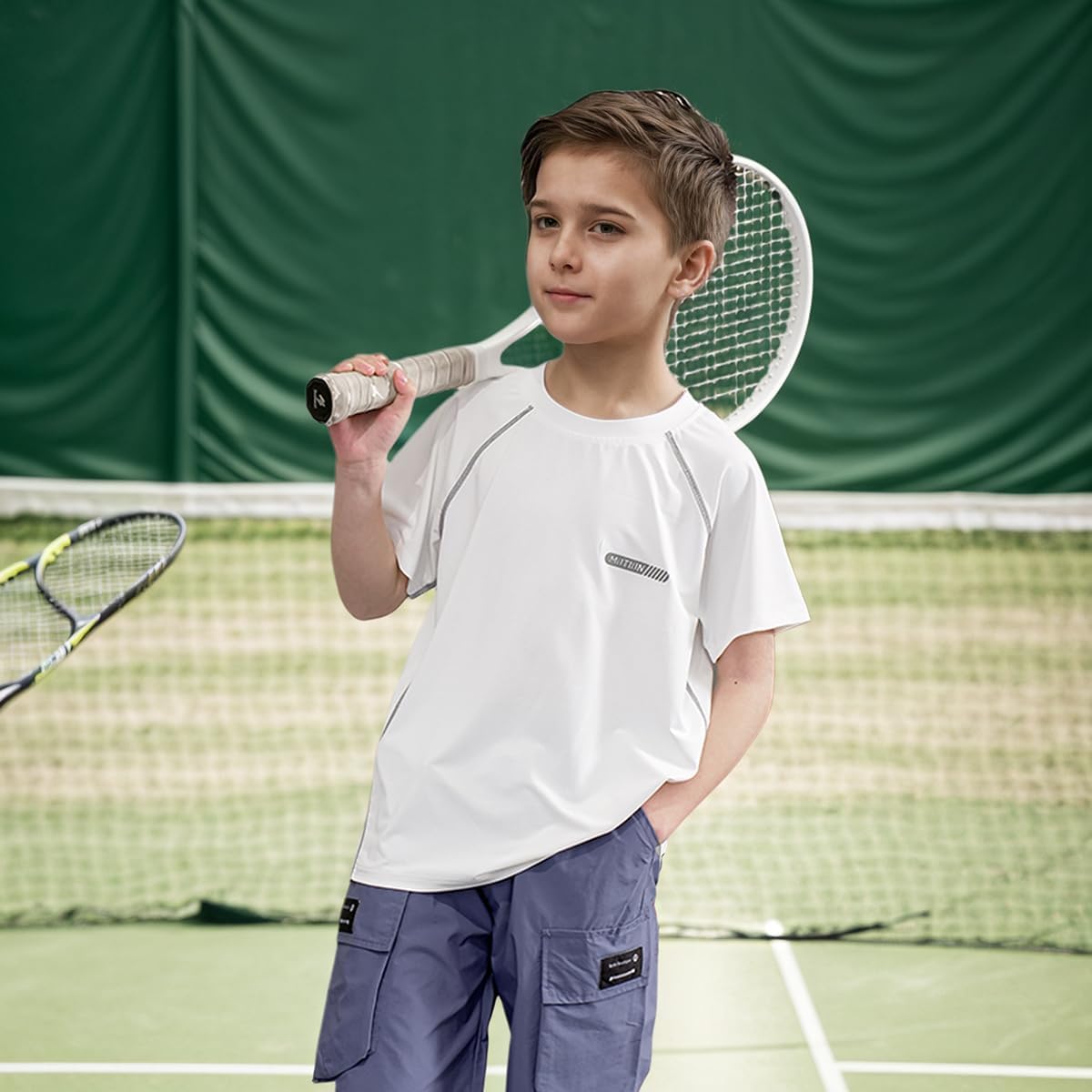 3 Pack Boys Quick-Dry Mesh Athletic Shirts Workout Short Sleeve Tees Youth Boy Lightweight Gym T-Shirts Clothes 3-12Y - Image 3