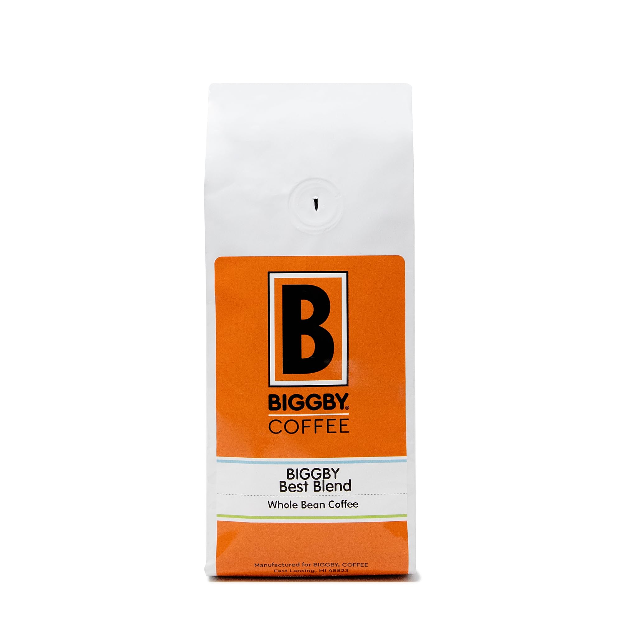 BIGGBY® Best Whole Bean Coffee, 100% Farm-Direct, 12oz Bag, Medium Roast