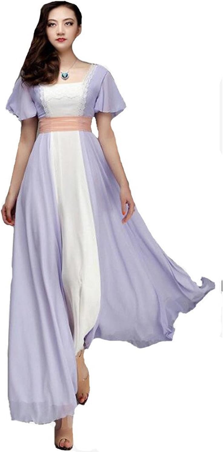 2018 A Line Long Titanic Rose Party Dress Lady Gown Celebrity Yjf01