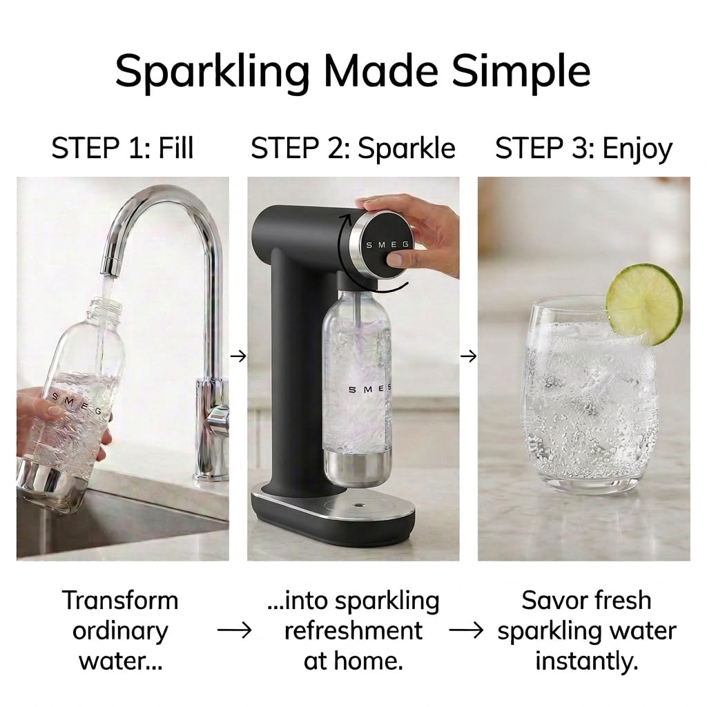 Amazon | SMEG ソーダメーカー – キッチンカウンター用スパークリング