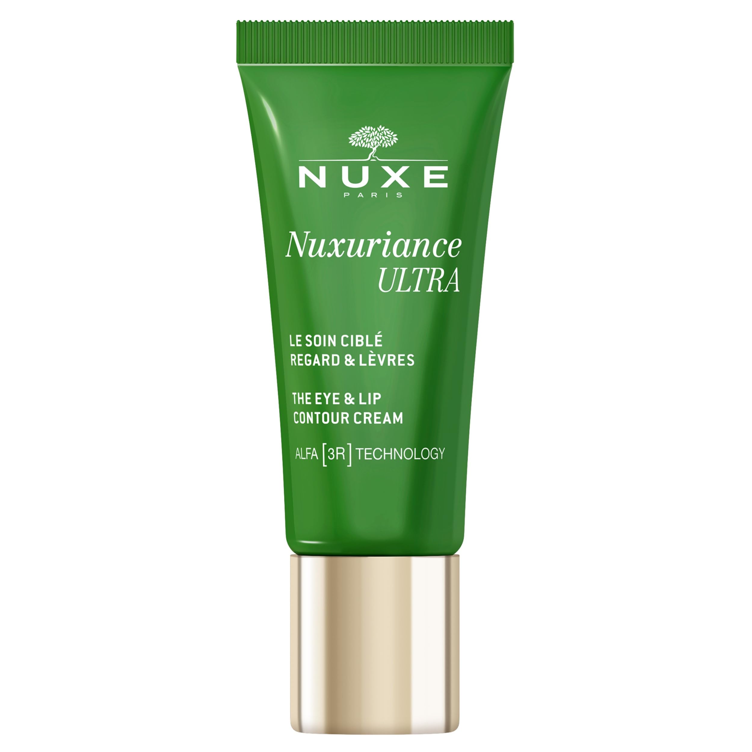 Nuxe Nuxuriance Ultra Eye & Lip Contour Cream with Hyaluronic Acid and ALFA 3R Technology, Firming, Anti-Aging Treatment, 0.51 fl oz