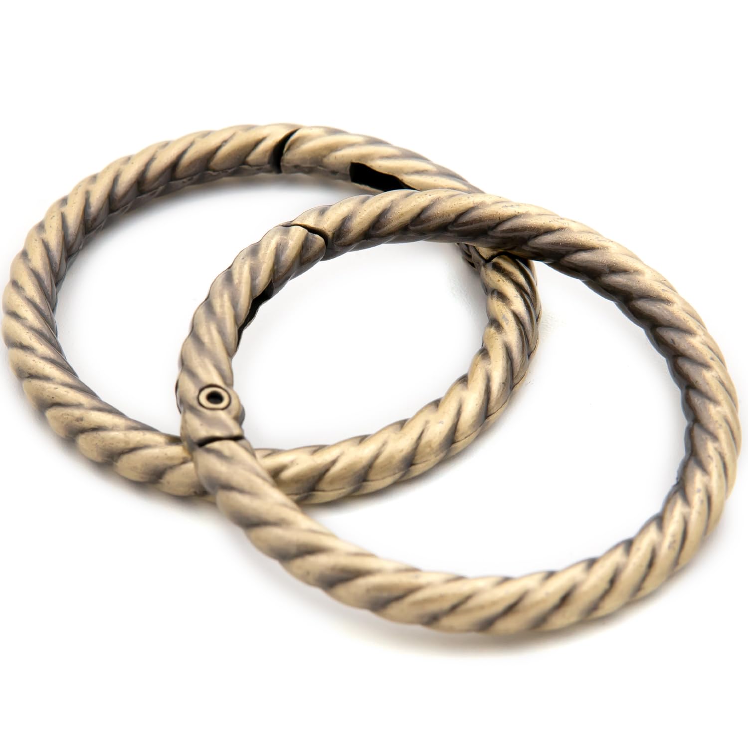 Photo 1 of Loosco Metal O Ring for Purse Strap, 10 PCS Spring Rings for Handbag & Keys,Gold (Brushed Brass,1 1/2")