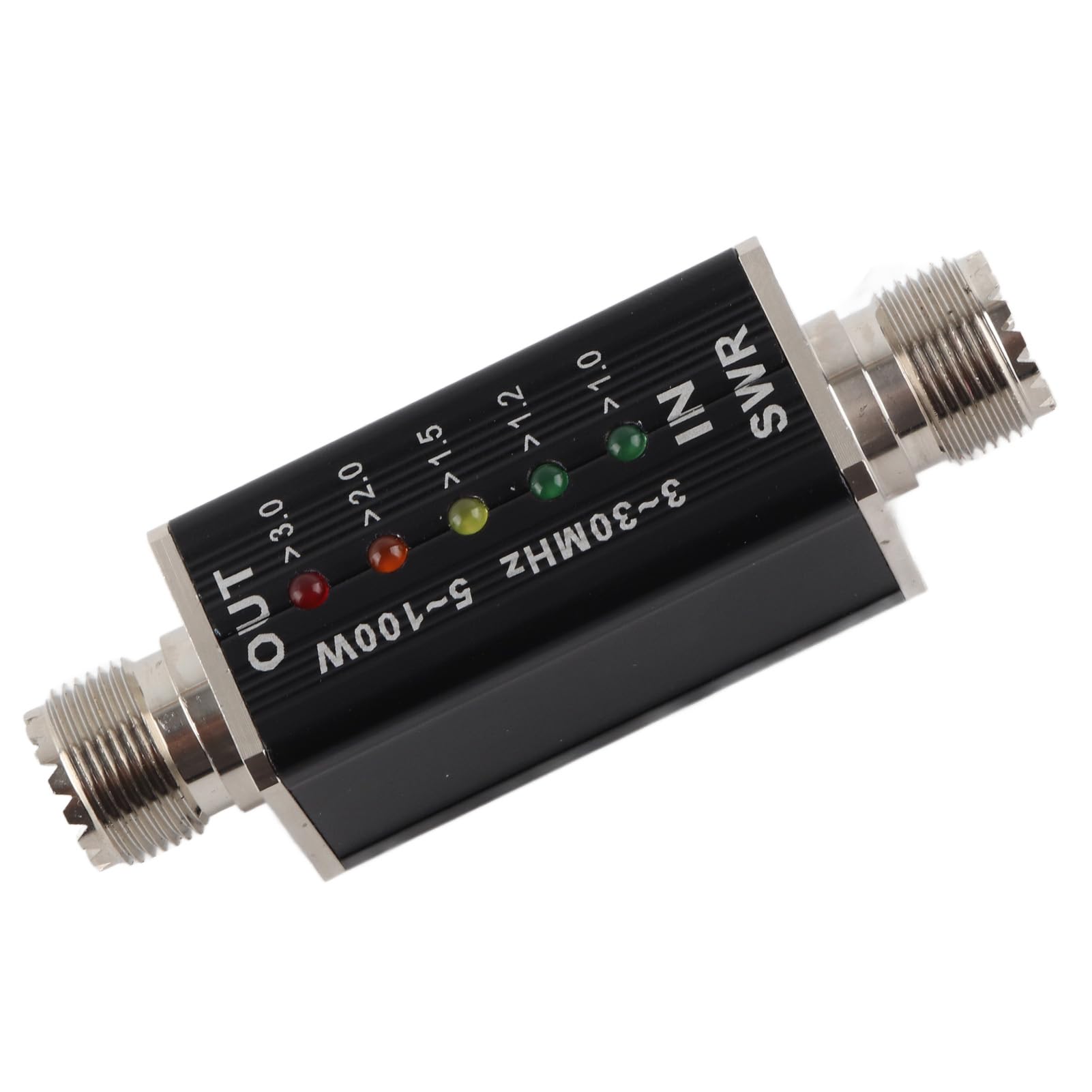 Misuratore SWR Mini per Antenna Radio VHF UHF con Indicatore LED Senza Batteria per Radioamatori e Stazioni Ricetrasmittenti