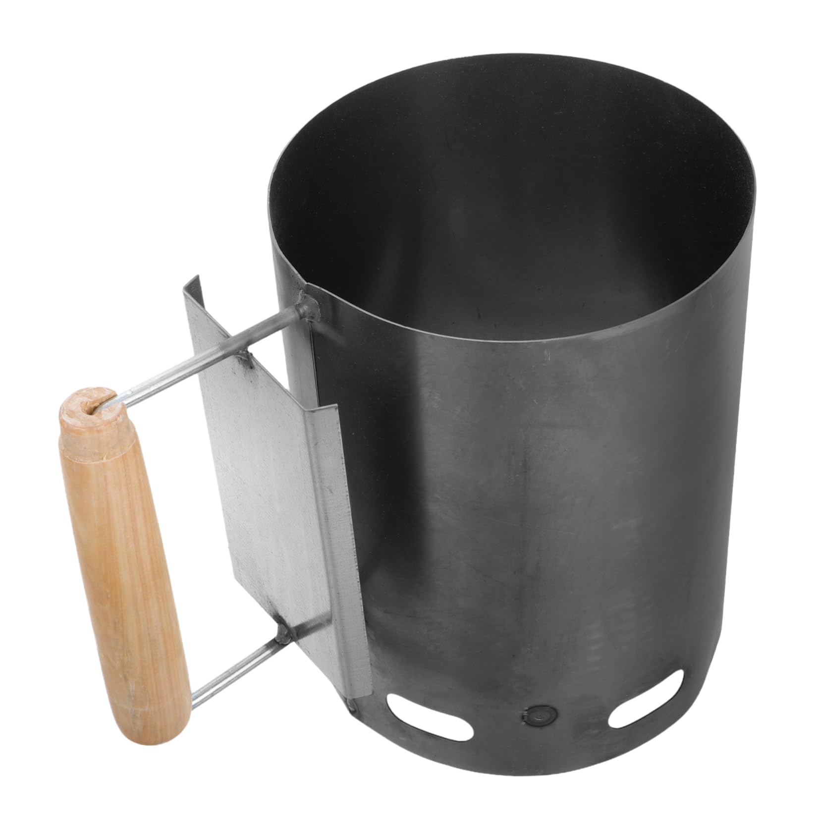 Yardwe Accenditore per Carbone con Manico Isolato, Ferro Bianco