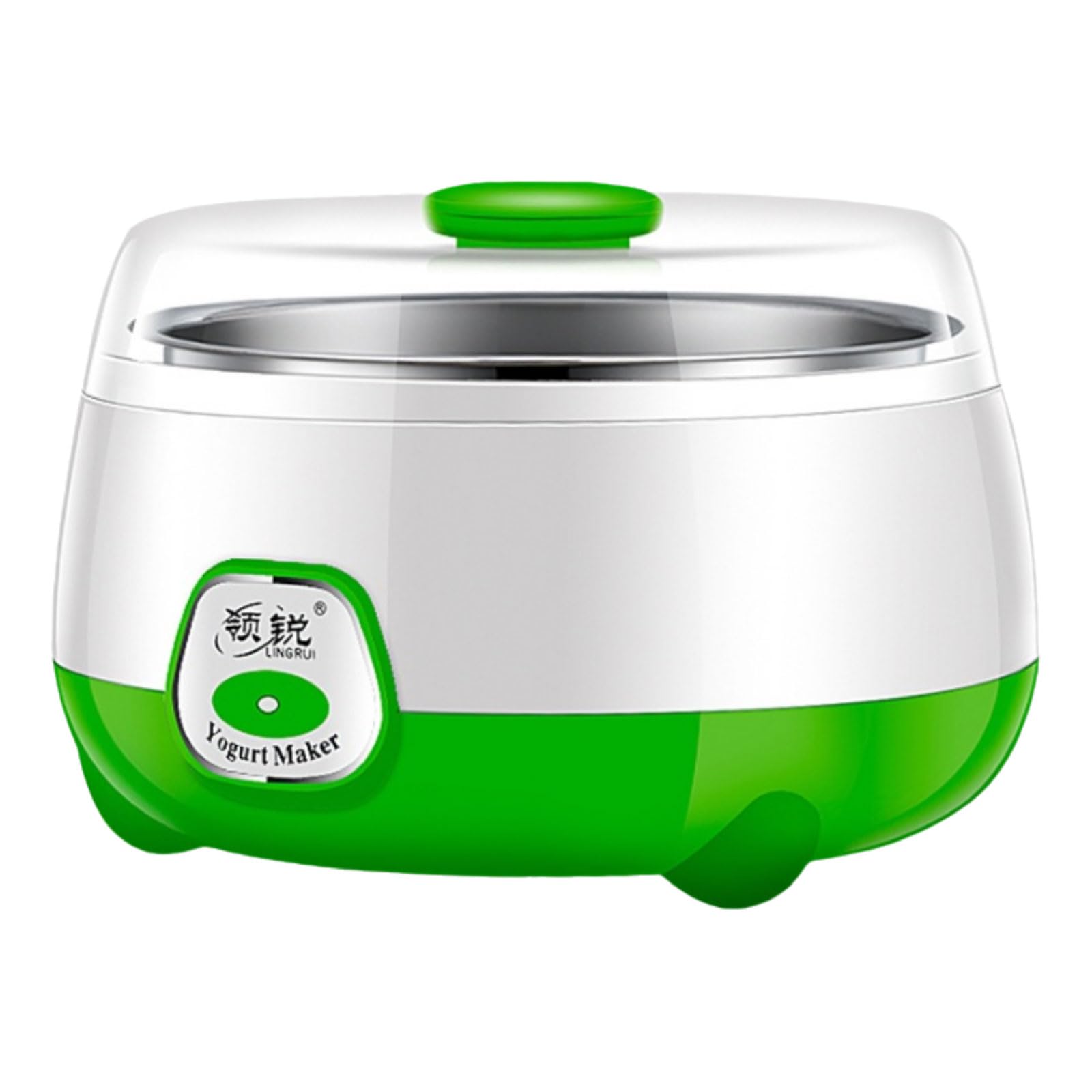 Serenitison 1L Yogurt Maker Machine,Electric Automatic Yogurt Fermenter,Multifunctional Homemade Natto Machine,Double-layer Sealed Fermentation,8-10H Timer,for Family Use,15W