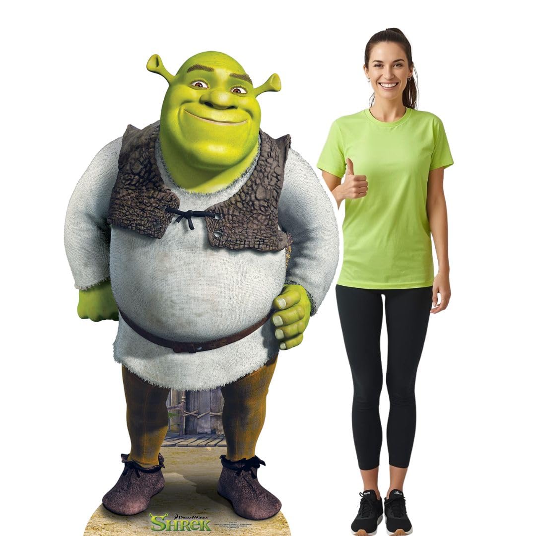 Shrek from Dreamworks Green Ogre Cardboard Cutout Stand Up Great for Party Fun