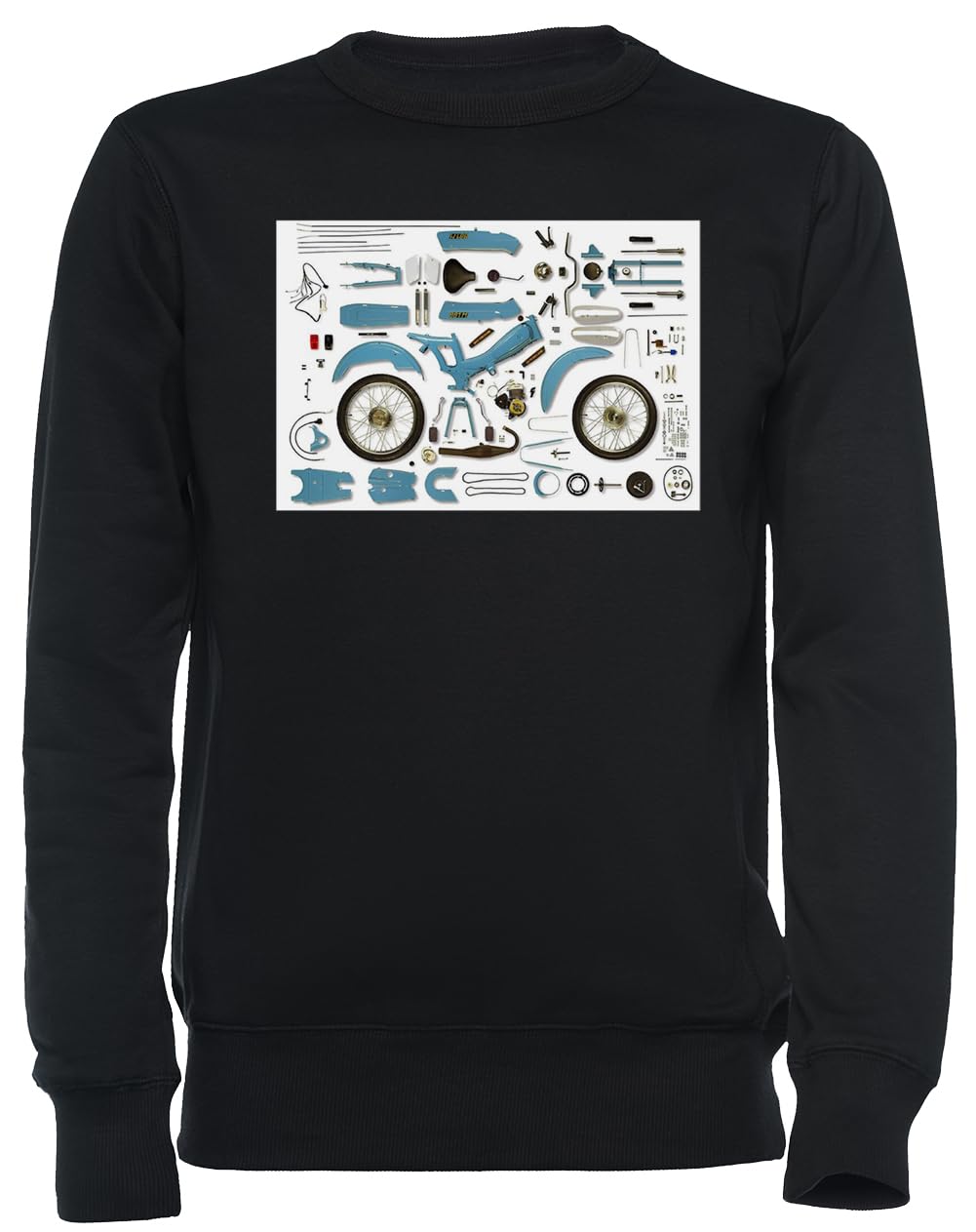 Sweat Motobecane 881m contre le froid pull noir doux et durable