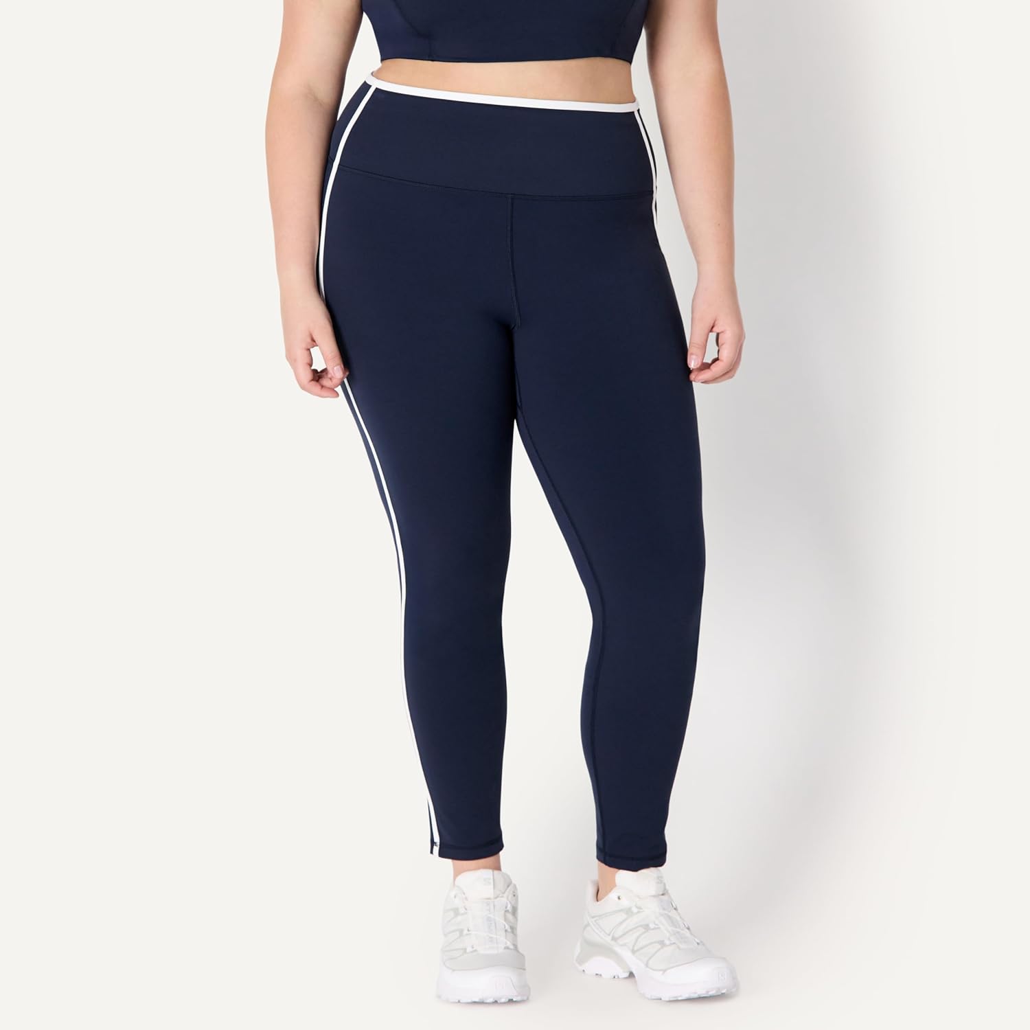 Amazon Essentials Women's Active FormFlex Buttery Soft High Waist 27.5" Inseam Full Length Yoga Leggings with Contrast Trim - Image 7