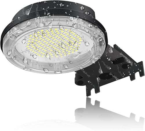 Luz de patio de 50 W, iluminación al aire libre, luz LED de área de 7000 lúmenes, luz de granja de 110 voltios, reflector de seguridad de luz cálida