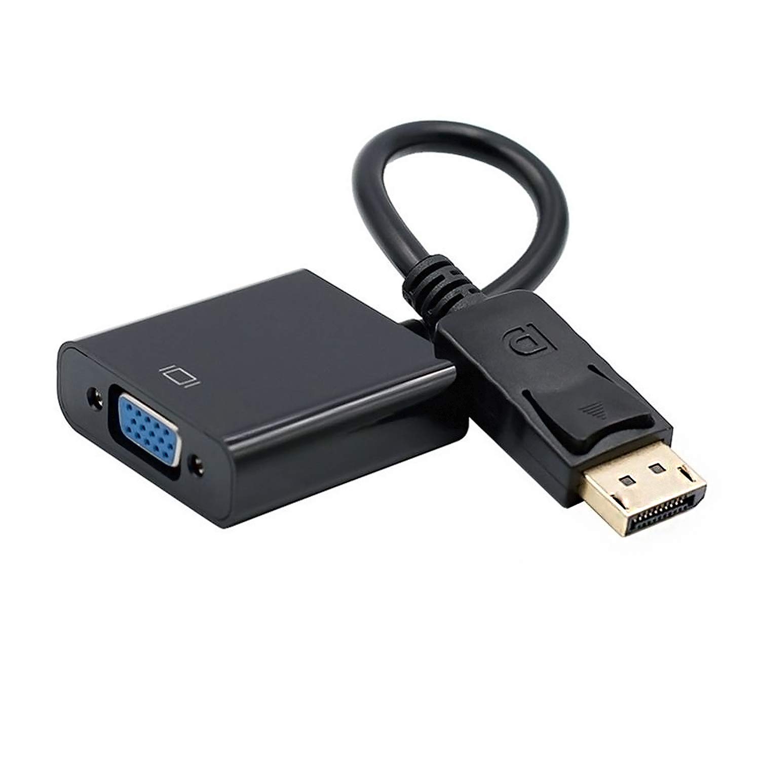 AISENS - A125-0367 Convertitore Displayport a SVGA, Dp Maschio a SVGA Femmina, Nero, 15 cm