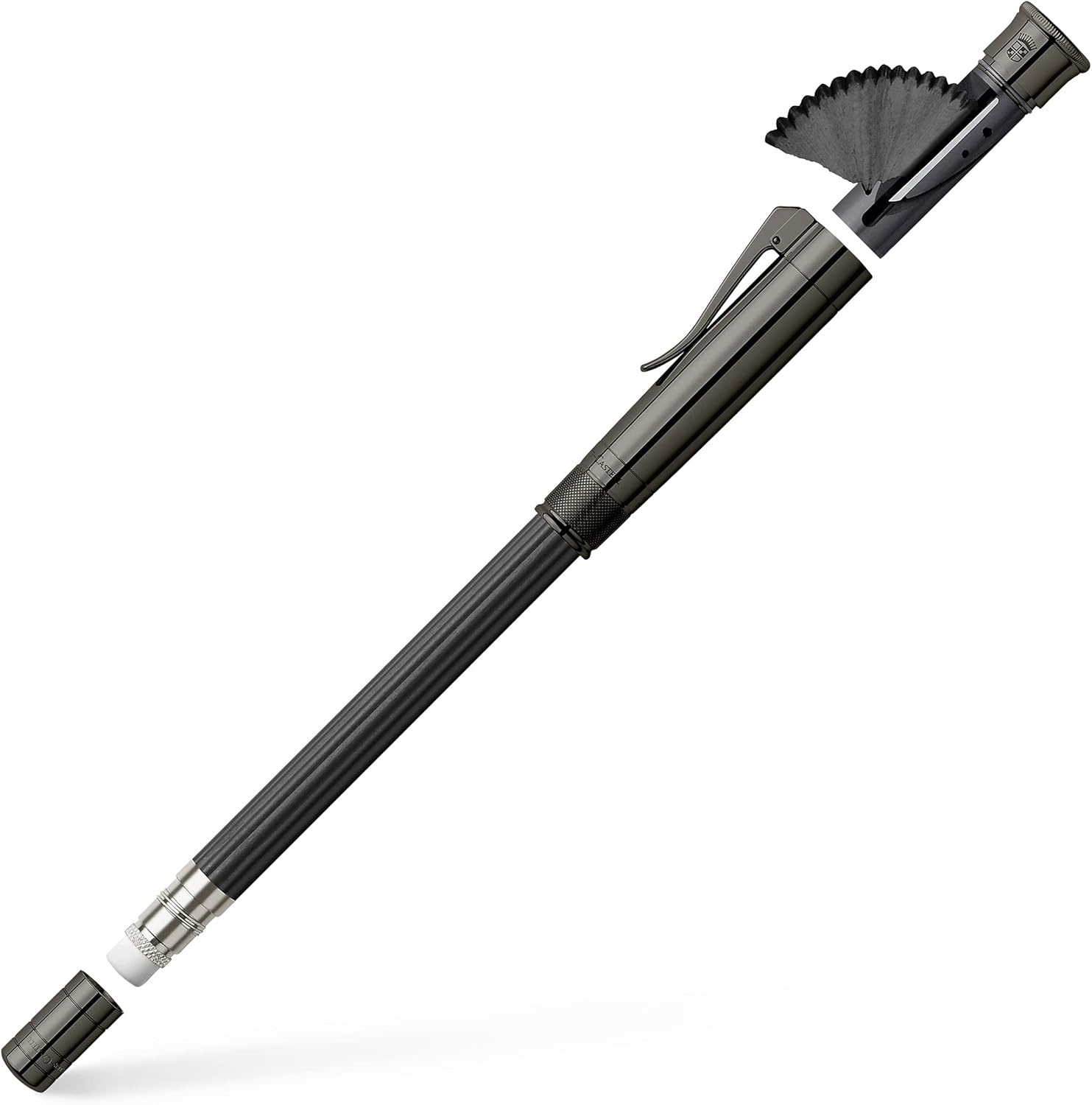 Graf von Faber-Castell Magnum Platinum Plated Perfect Pencil - Black