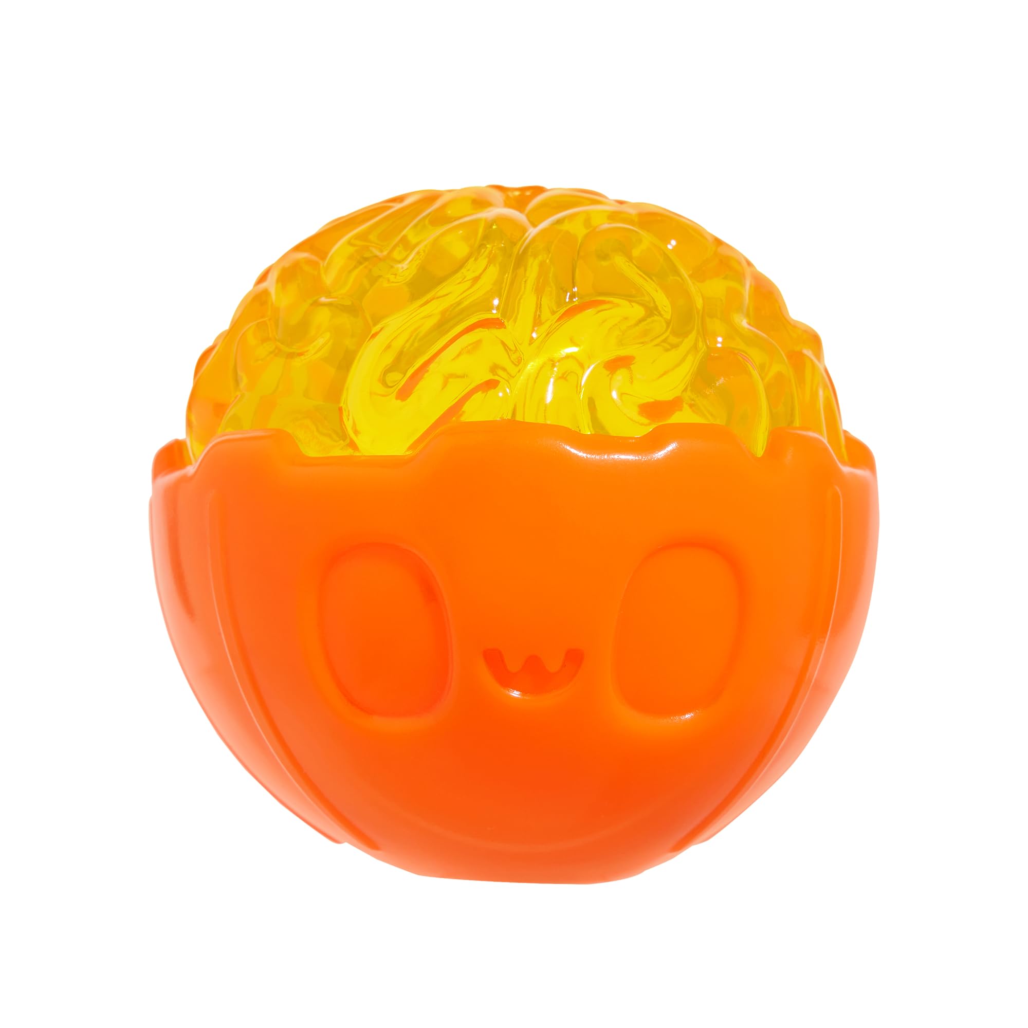 Jouet pour chien robuste caoutchouc Barkbox Citrouille distributeur de friandises durable pour chiot