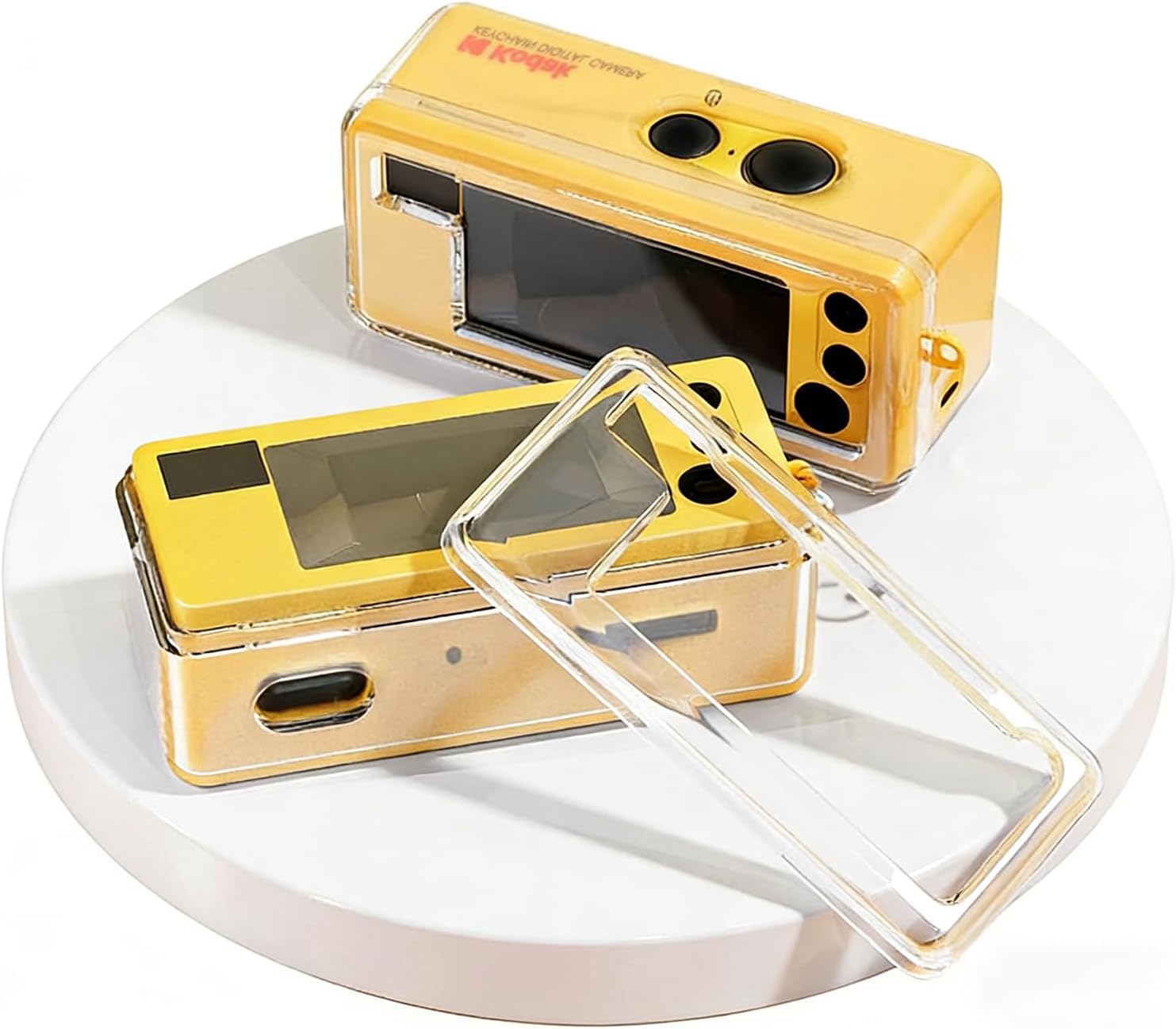 【保護フィルム付き】Kodak Charmera コダック　チャーメラ　イエロー Amazon | For KODAK CHARMERA ケース カバー PC素材 コダック charmera