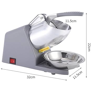 Amazon | Iproods 電気砕氷機 業務用 電動かき氷機 500W 2200r