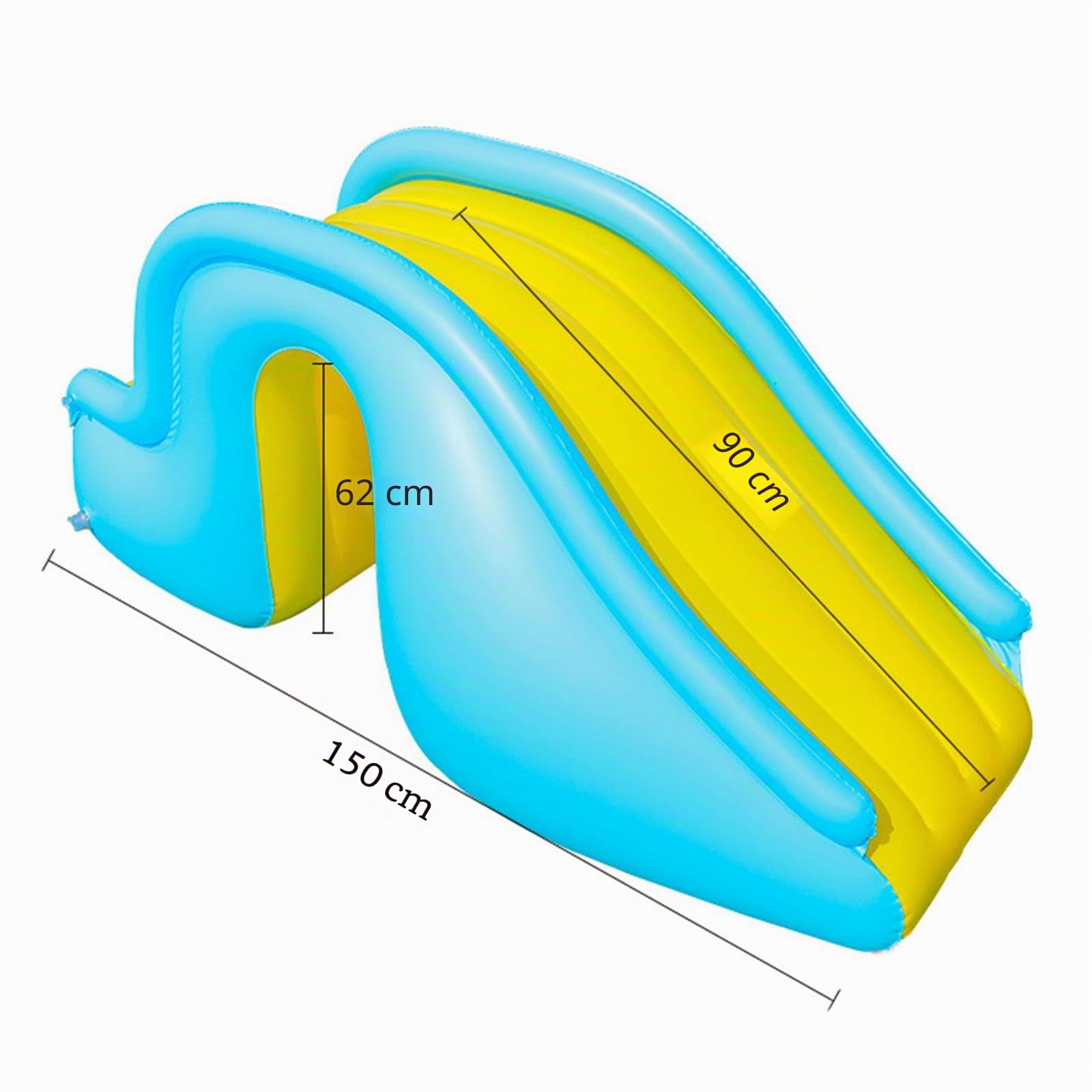 Toboggan Gonflable pour Piscines de Jardin et Piscines