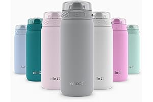 Ello Cooper Kids Stainless Steel Water Bottle with Straw for Toddlers -...
