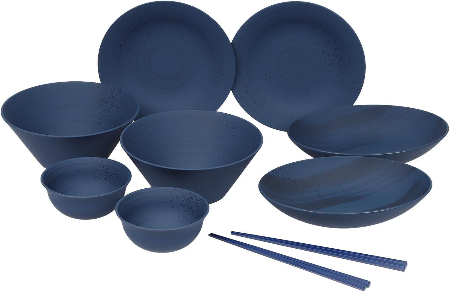 rebirth(リバース) 和食器シリーズ 食器セット 10点入り 一人暮らし プラスチック 樹脂 軽い 食洗機対応 電子レンジ対応