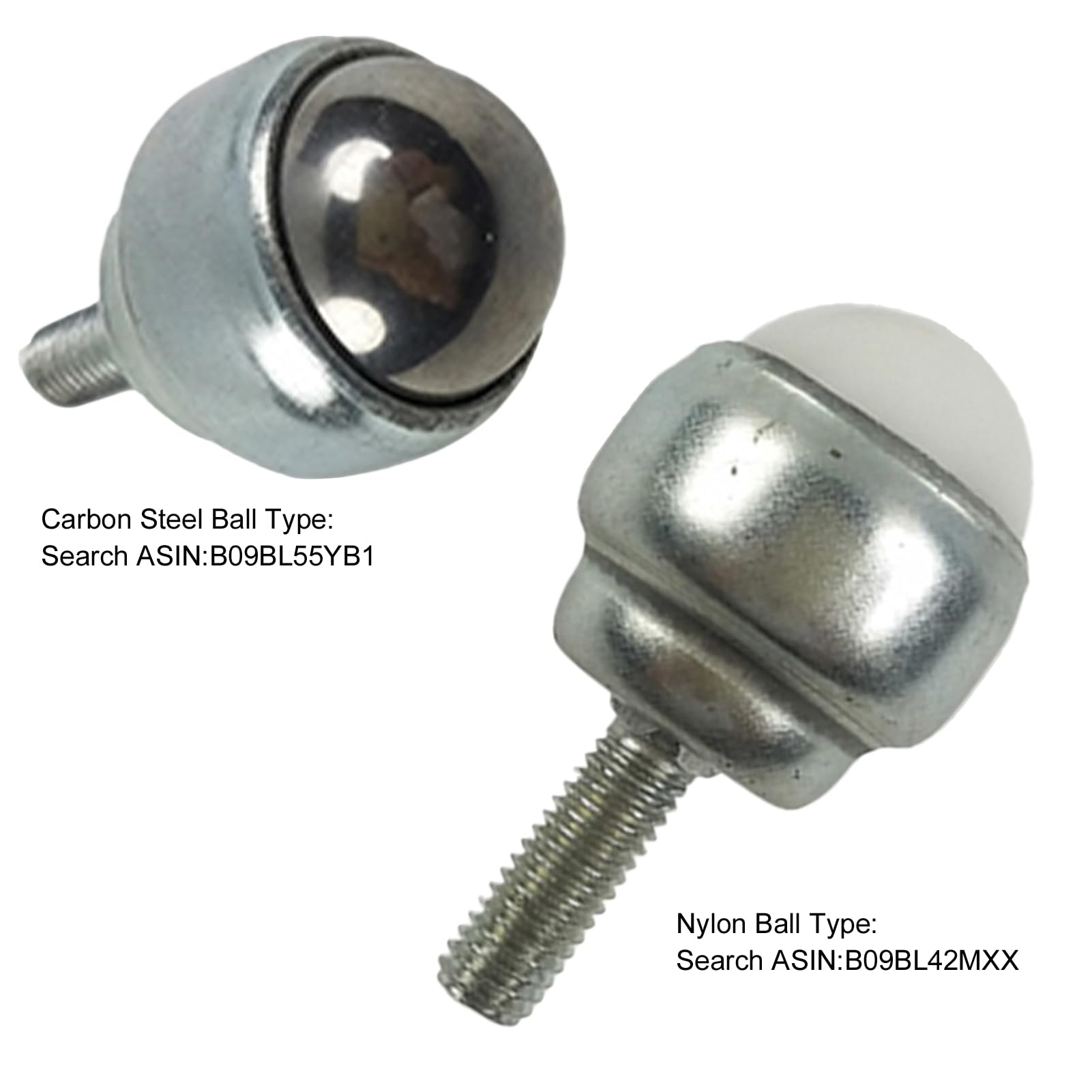 Roulement De Transfert à Billes CPROSP - Lot De 10 Mini Roulettes Pivotantes 360° Avec Tige Filetée M5 - Capacité 13 Kg