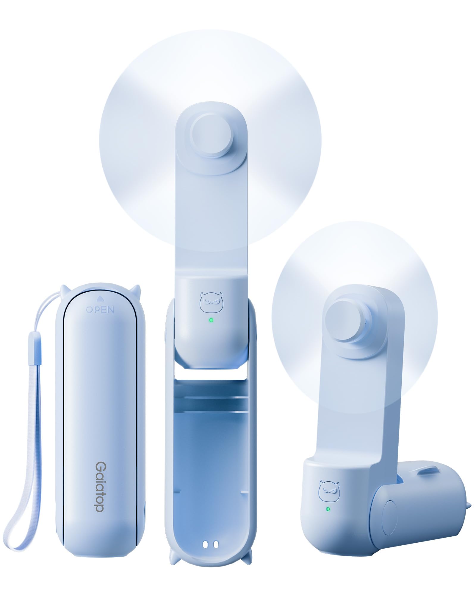 Photo 1 of Gaiatop Portable Handheld Fan, Sky Blue