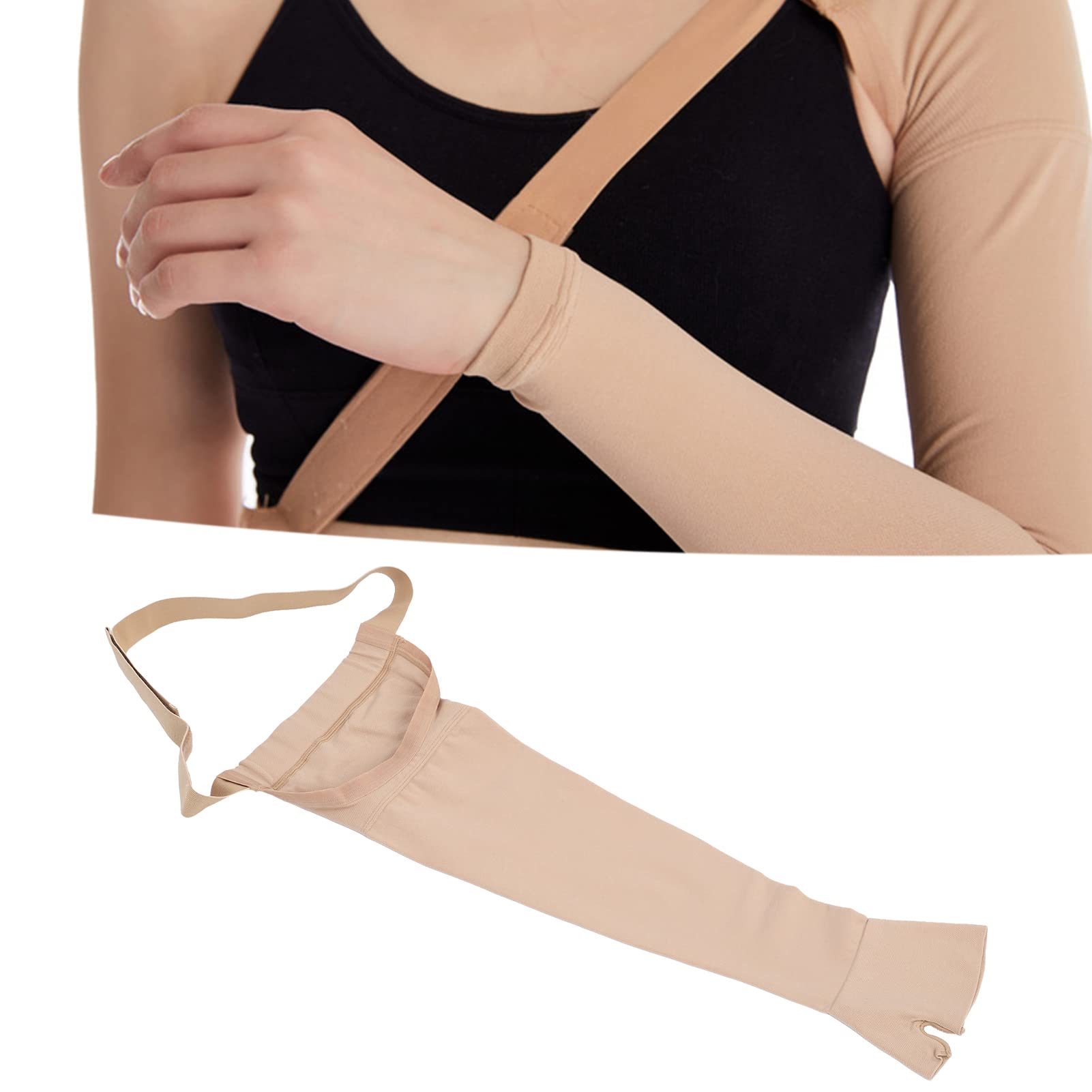 Manchon De Compression Bras, Spandex Alta Elasticità Morbi Manchon Compression Bras Manicotto Compressivo Per Linfedema per Linfedema Degli Arti Superiori (Mano destra)