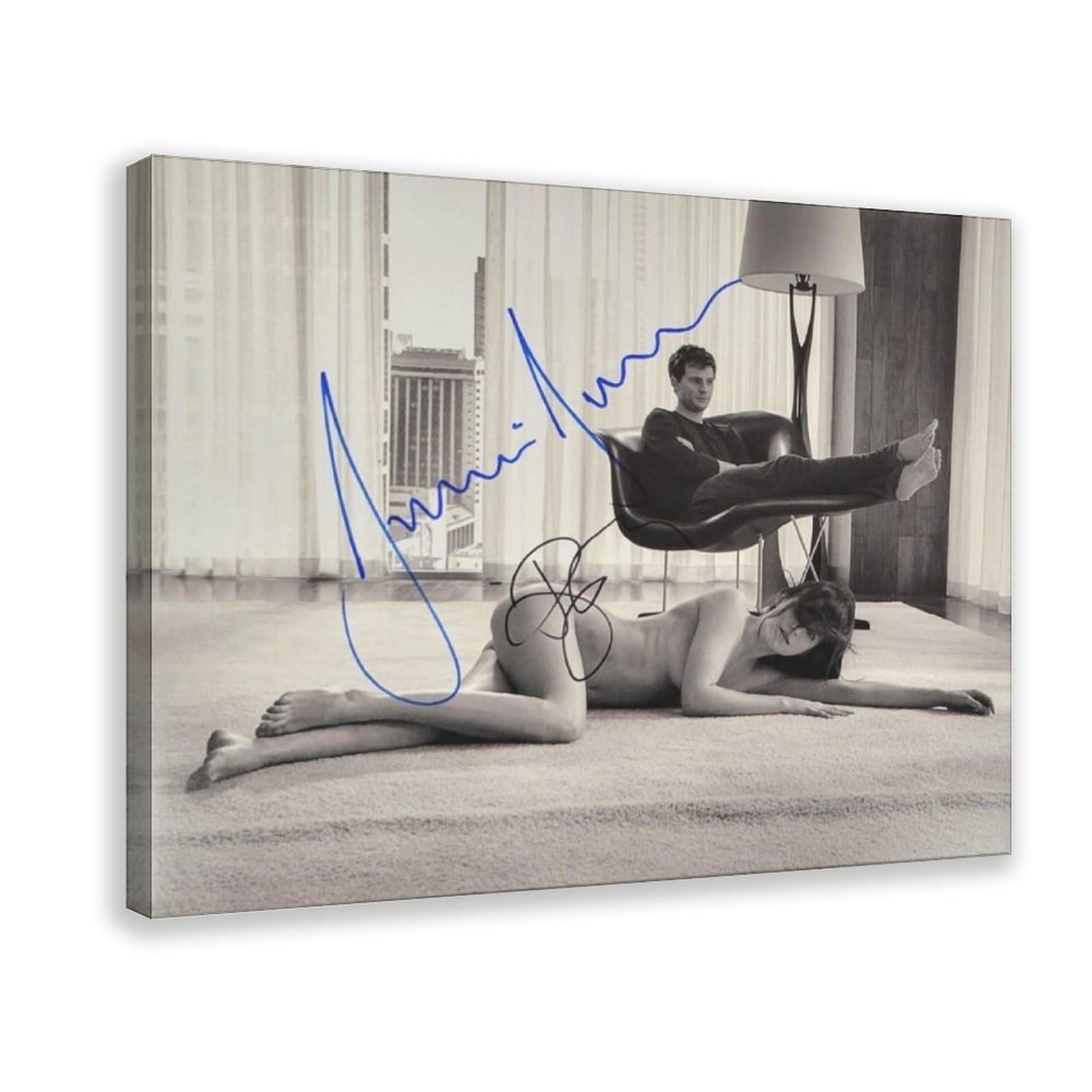Phthdb Frame-Style Actor Jamie Dornan Poster Canvas Poster Bedroom Decor Gift