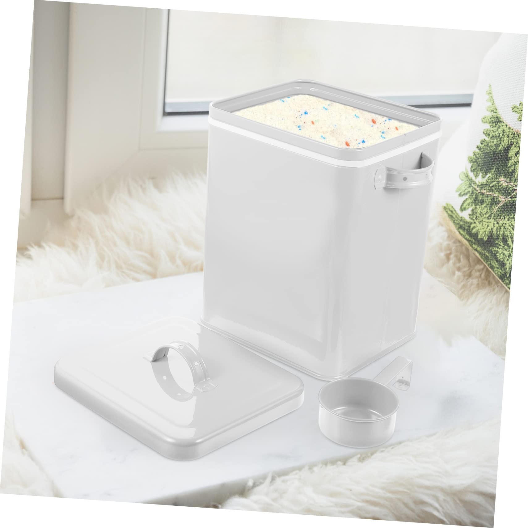 Cabilock Contenedor de Arroz con Tapa Sellada Balde para Ropa Almacenamiento de Harina Recipiente para Alimentos para Mascotas Suministros de Cocina Color