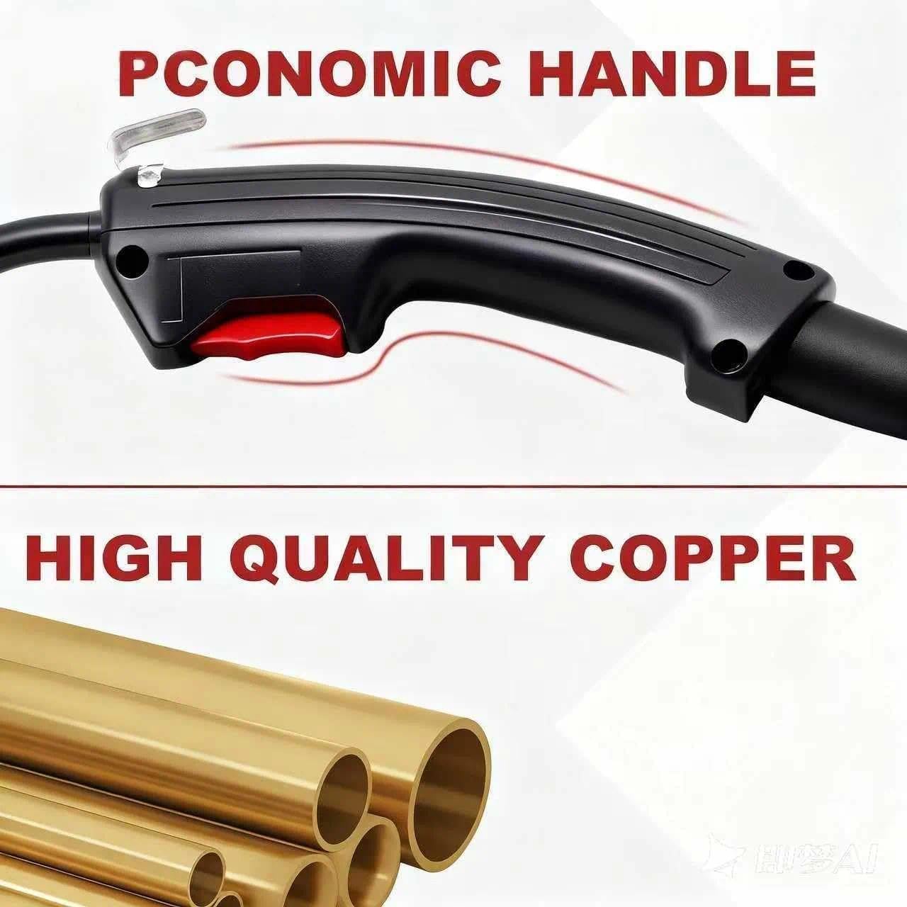 8ft No Gas Mig Gun Replacement Compatible with Forney Easy Weld 140 FC-i Flux-Core Wire Welder 261(8ft mig gun +7 tip)