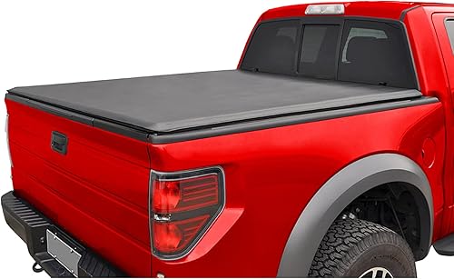 MaxMate Cubierta suave enrollable para caja de camioneta compatible con Ford F-250 F-350 Super Duty 2017-2026  Caja de 6.75 pies (82 pulgadas)