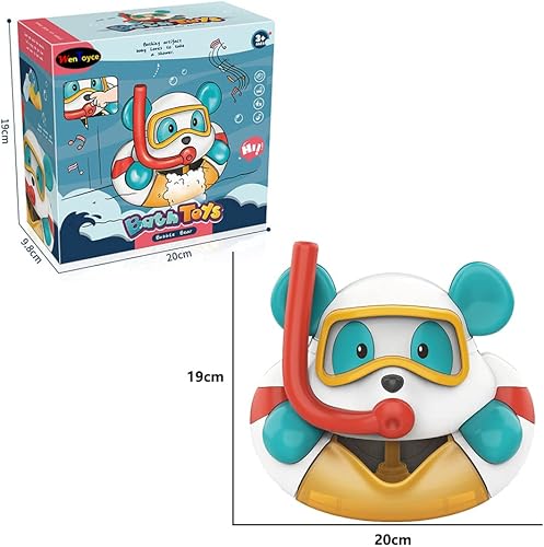 Miniatura 6 de Máquina de hacer burbujas de cangrejo para baño, soplador de espuma para hacer burbujas, juguete musical de rima para bebés, niños, feliz tina,