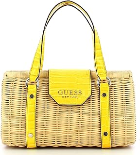 Borsa da Donna, a mano, Paloma in paglia, Gialla