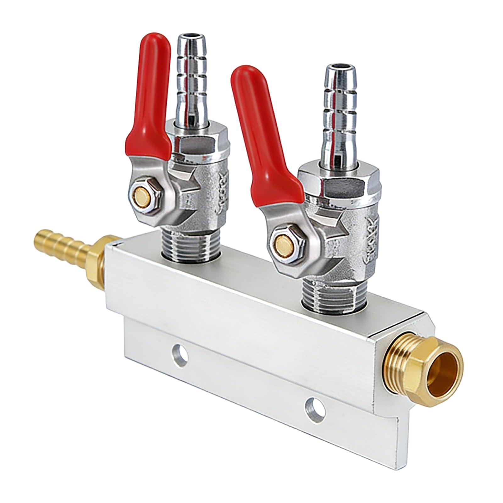 Efficient Metal CO2 Regulator Splitter Suitable with Various and Sodas Systems Beverage Dispenser Accessory Metal Distributor