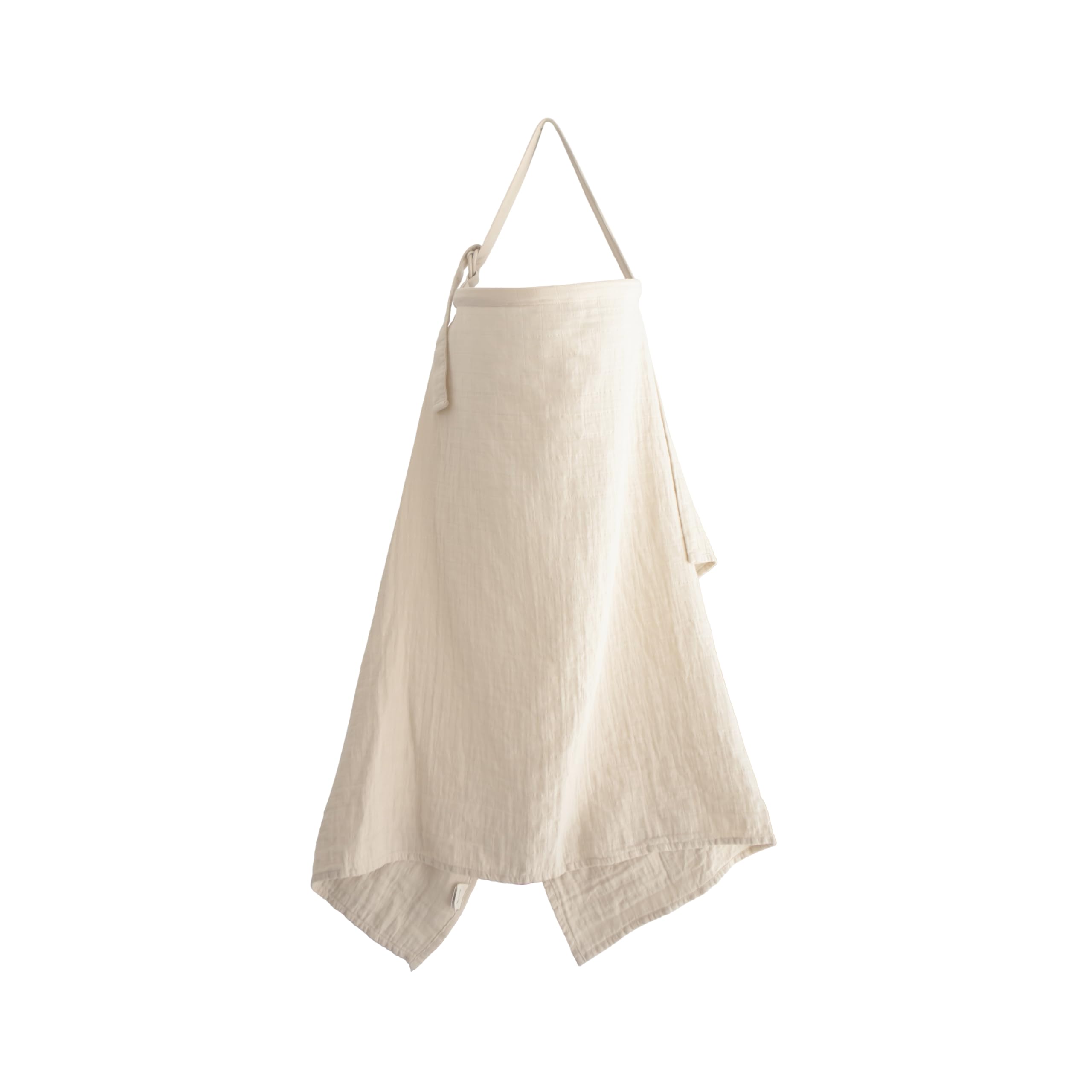 mushie Nursing Cover (Fog) | 100% Breathable Organic Cotton | Breastfeeding Privacy
