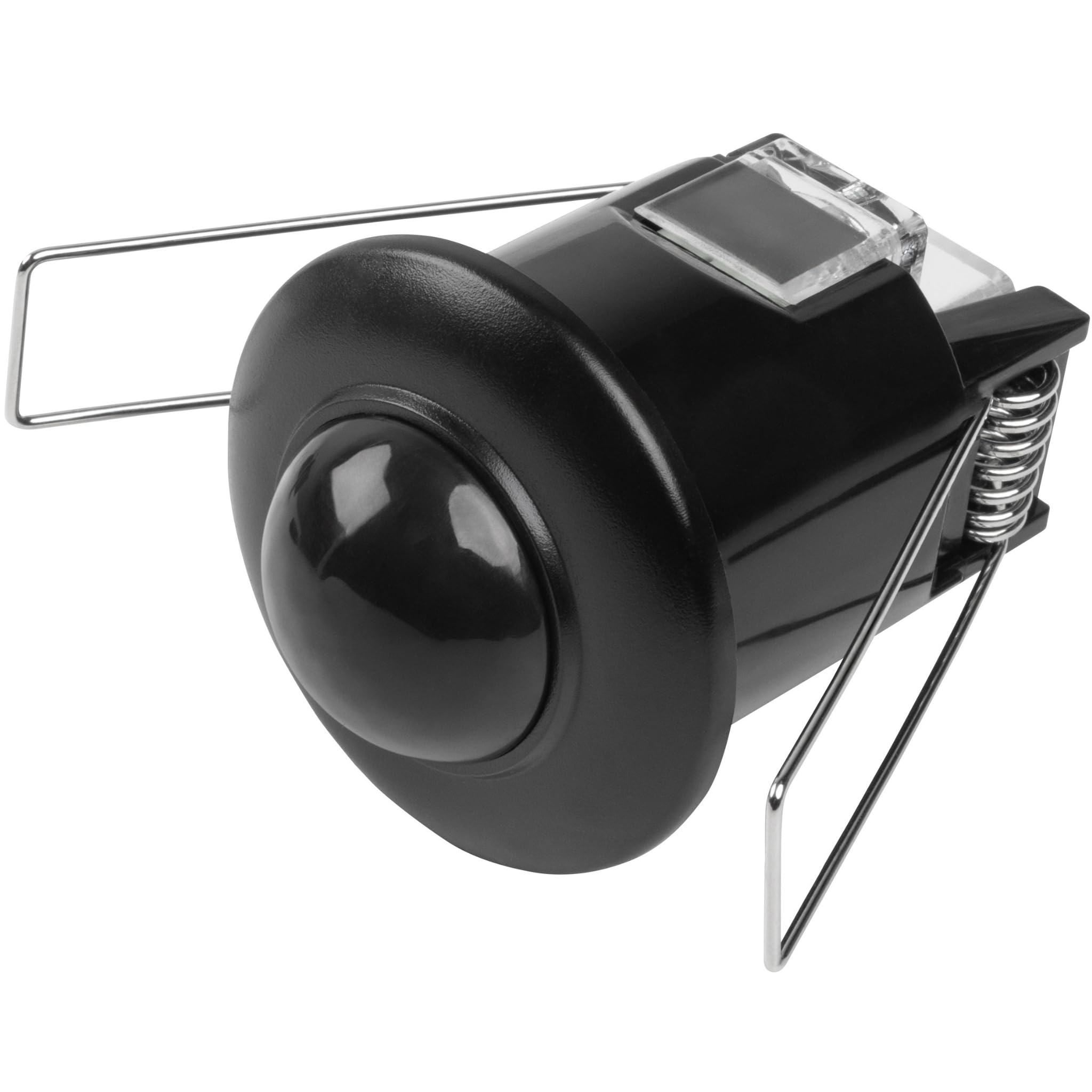 CR-5 MINI PIR Motion Sensor Ceiling Occupancy Detector, 360° Detection, 6m Range, Max 800W, AC220-240V, Adjustable Timer, IP20, Black
