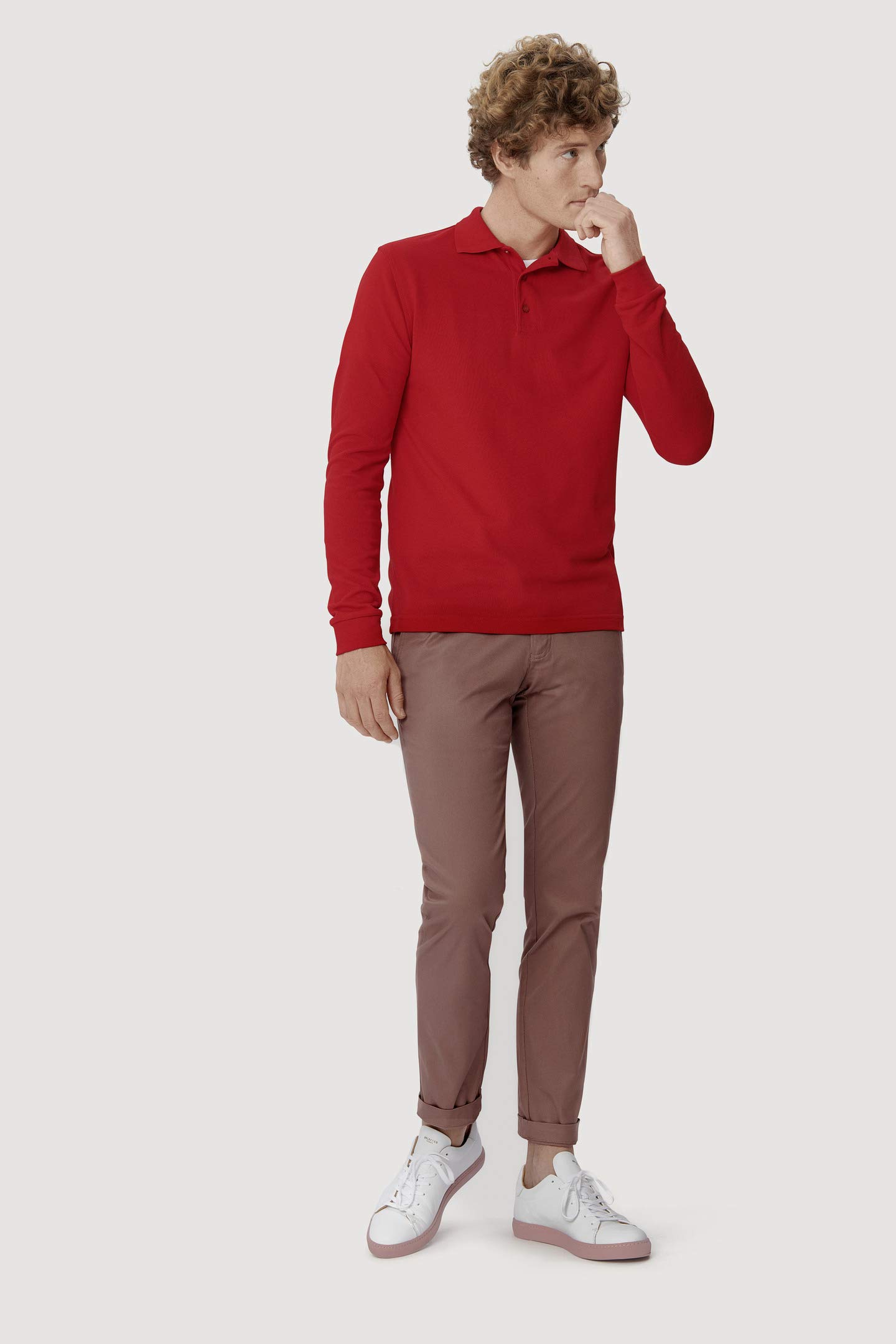 HAKRO Longsleeve-Poloshirt Performance
