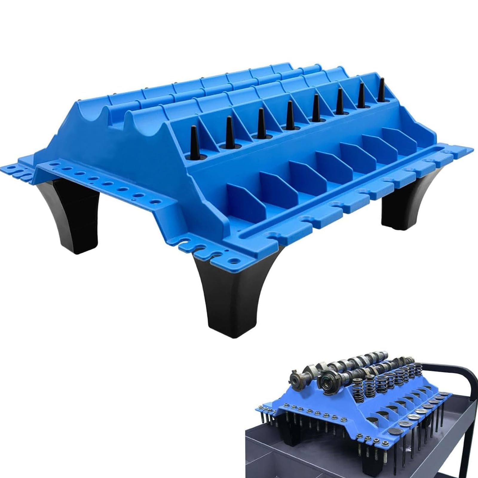 Engine Cylinder Head Component Organizer Stand 40x44.5cm Workshop Organizer