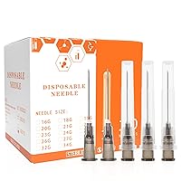 Vista 3 de Agujas dispensadoras desechables Luer Lock de 18G de 1.5 pulgadas, caja de 100