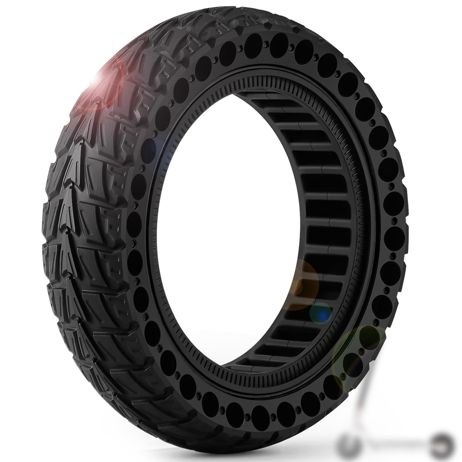 1PCS Ruota 60/70-6.5 Monopattino Elettrico, Copertone Monopattino 10x2.50-6.5 Compatibile con Ninebot G30/G30D/G30LP/G30D/Max G30/G30 2, 10x2.5 Gomma Piena Pneumatici per Hiboy S2 Pro/S2 Max