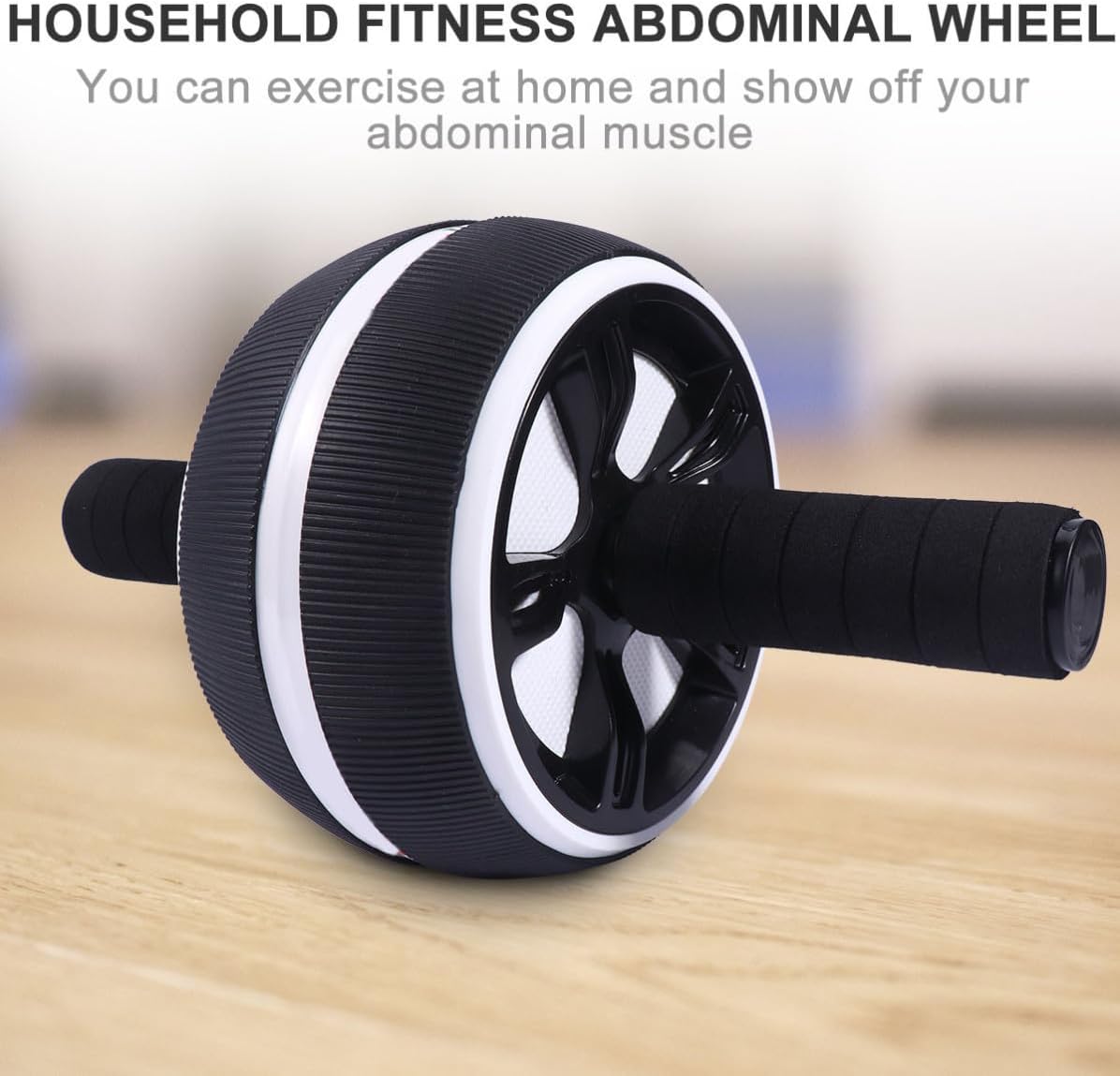 Fitness Wheel Abdominal Roller for Home Gym Equipment with Tpr Pp and Stainless Steel Material, Improves Endurance and Builds Muscle, Large Mute Fitness Roller for Core Workout
