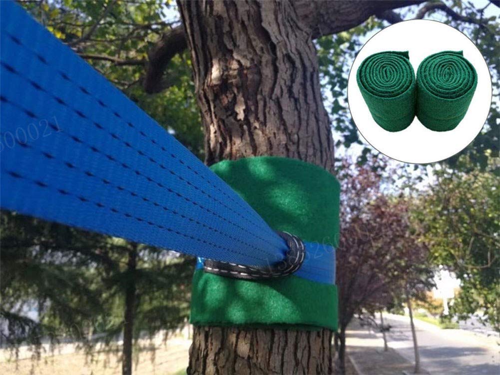 Slackline - Kit para fitness al aire libre, cuerda de equilibrio de fácil instalación con protector de árbol, ancho de banda de 5 cm, ideal para principiantes y niños