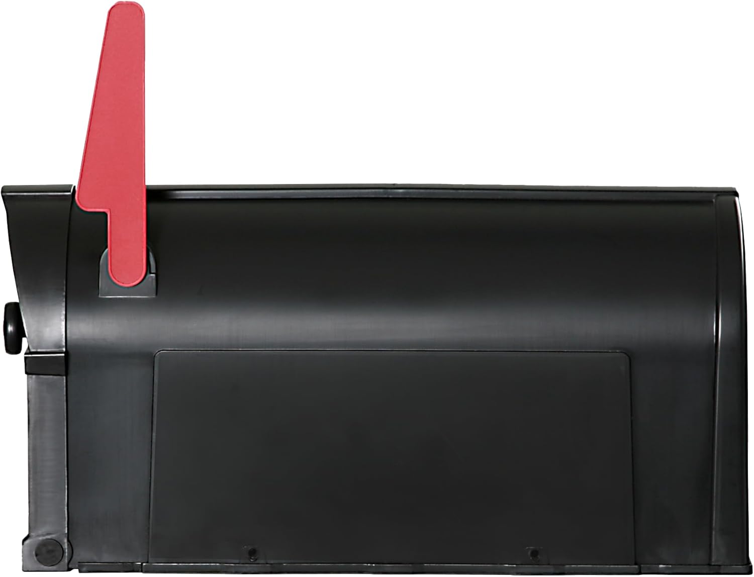 Postal Pro, The Hampton Mailbox, Durable Plastic, Easy to Install, Flag Included, Black