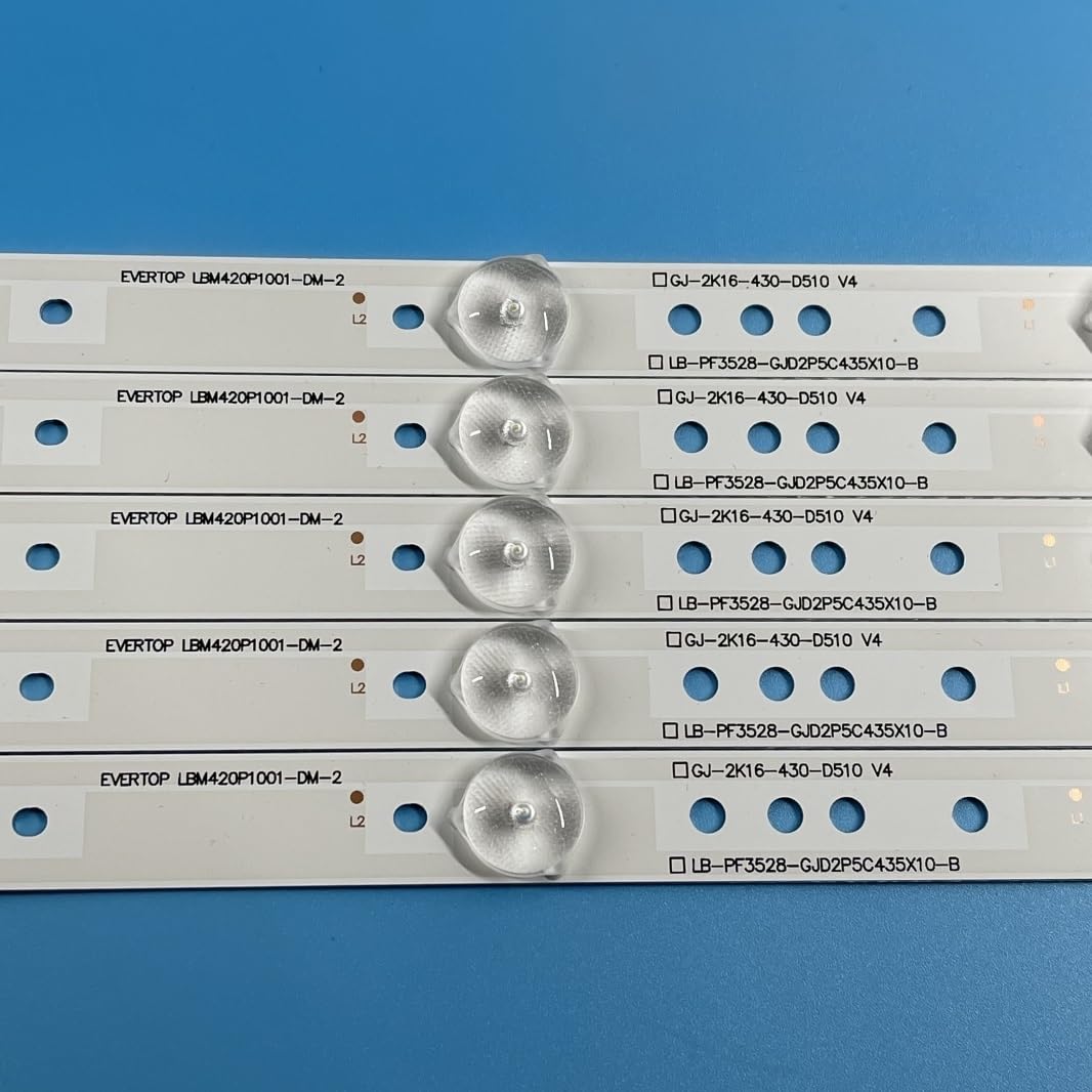 TV LED Hintergrundbeleuchtung Streifen 10 Lampe für 43pfg5000 43PFG5100 FÜR Aoc Le43d1452 Le43s5760 Le43d1442 le43s5970 LE43S5977 B43015 GJ-2K15-43