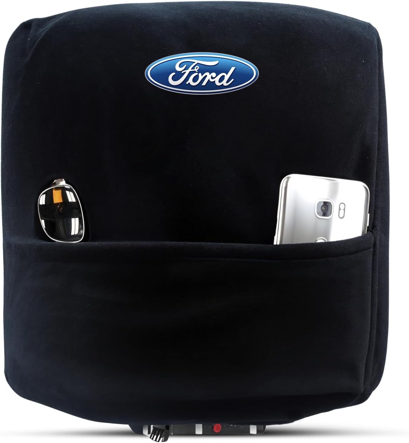 Center Console Cover for Ford F-150 & F-250 (2021-2022) – Soft, Durable Console Lid Protector for Bucket Seat Models – Black