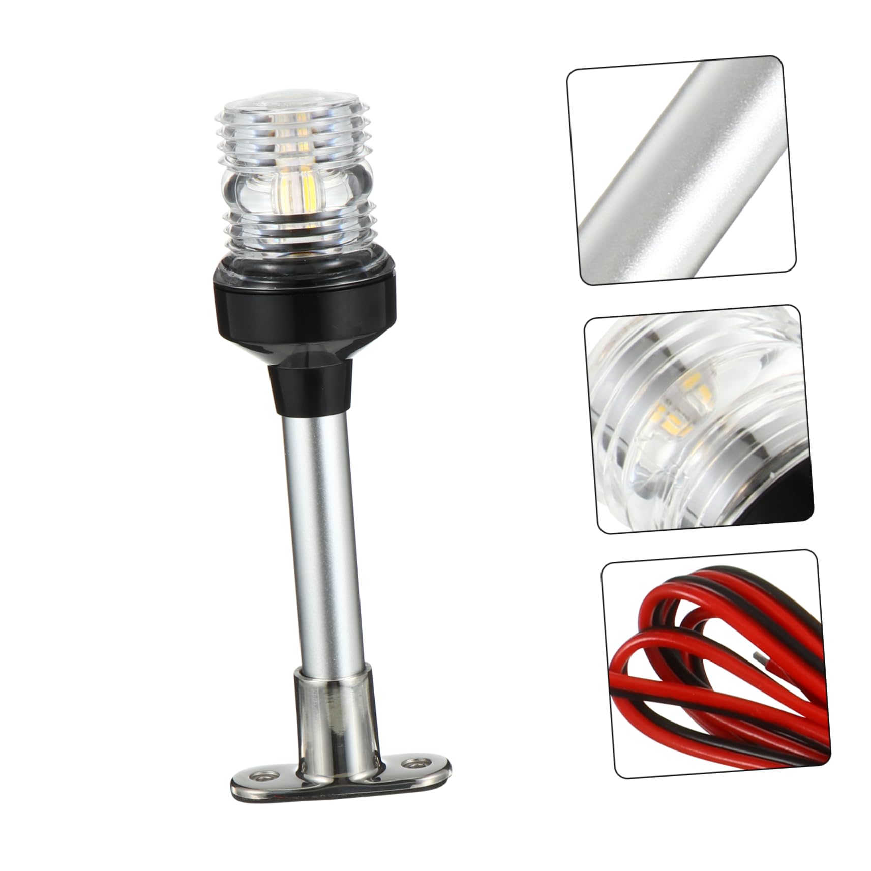 Luz de Navegación para Embarcaciones Fija 8 Pulgadas 33 LED 360 Grados
