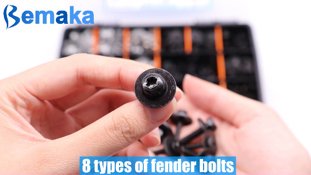 Image of 260Pcs Automotive Body Bolt & U-Nut Clips Kit, 21 Sizes Multipurpose Fender Liner Clip M4.2 M6 M8 1 /4Inch Fender Bolts Body Fastener Clips for Most Cars Bumper Engine Splash Shield