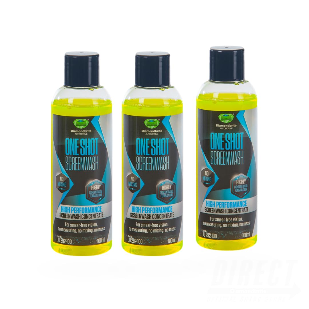 DiamondbriteOne Shot Screen Wash - High Performance Screenwash Pack of 3