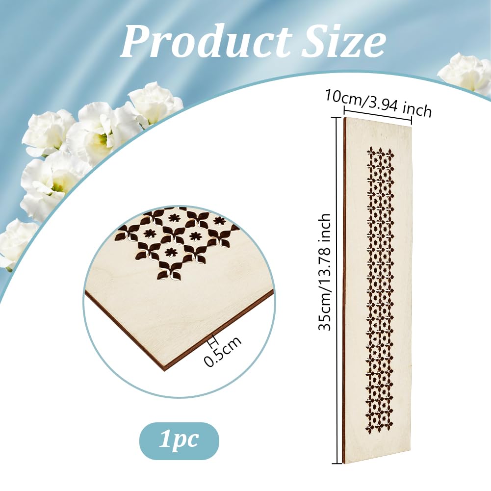 OLYCRAFT Home Decor Air Vent Cover Grille 35x10cm Wood Vent Cover Finish Decorative Covers Wood Decorative Register Covers for Walls and Ceiling Not for Floor Use - Image 2