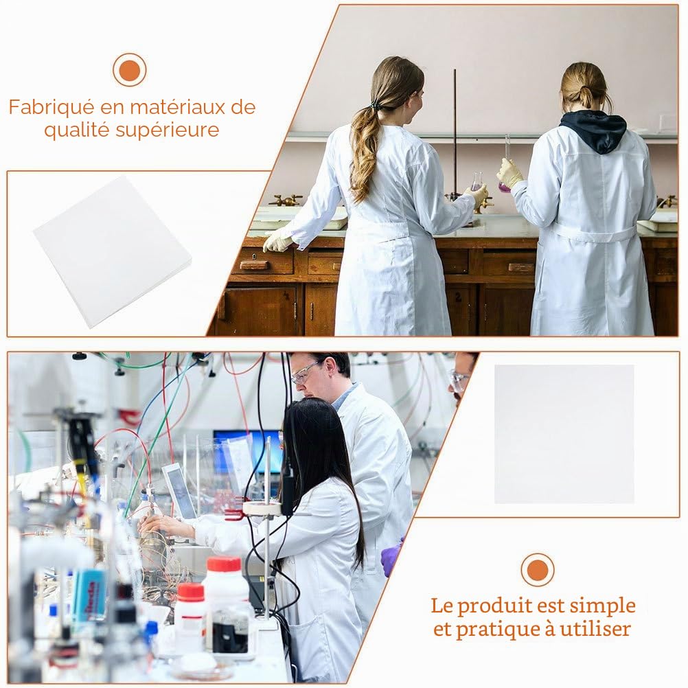 Papiers Filtres Qualitatifs Carrés 11.81X11.81 Pouces 60 Feuilles Absorbantes Pour Expériences De Laboratoire Filtration D’Eau Vitesses Moyenne Rapide Et Lente