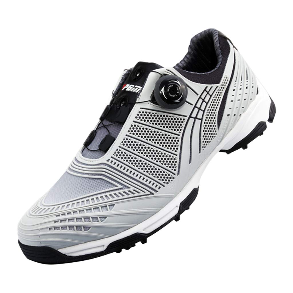 Pgm Waterproof Spike Golf Shoes For Men With Lace System